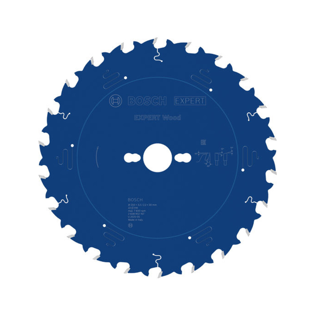 Bosch EXPERT Lama per sega circolare legno, 250x30 mm, Z22