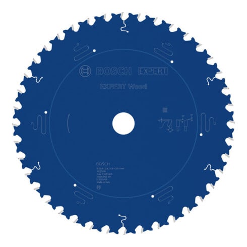 Bosch EXPERT Lama per sega circolare legno, 254x25,4 mm, Z40