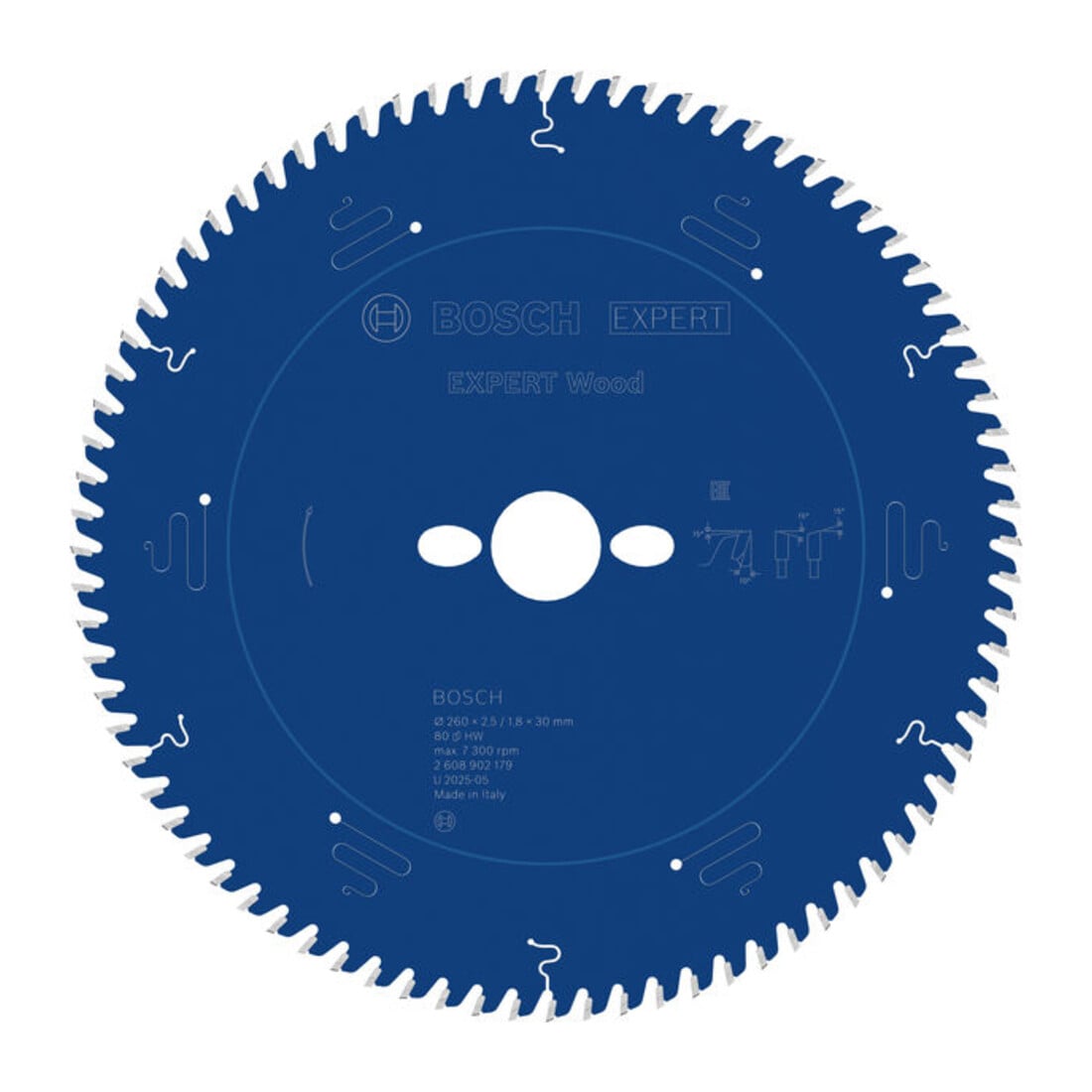 Bosch EXPERT Lama per sega circolare legno, 260x30 mm, Z80
