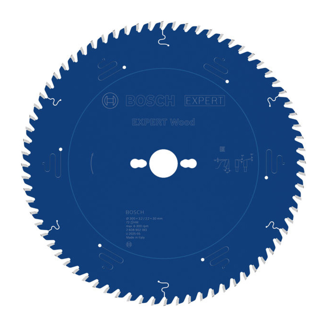 Bosch EXPERT Lama per sega circolare legno, 300x3,2x30 mm, Z72