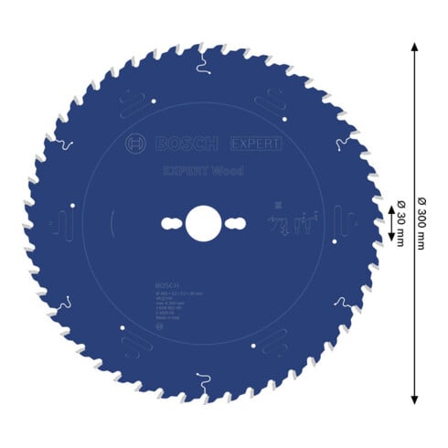 Bosch EXPERT Lama per sega circolare legno, 300x30 mm, Z48