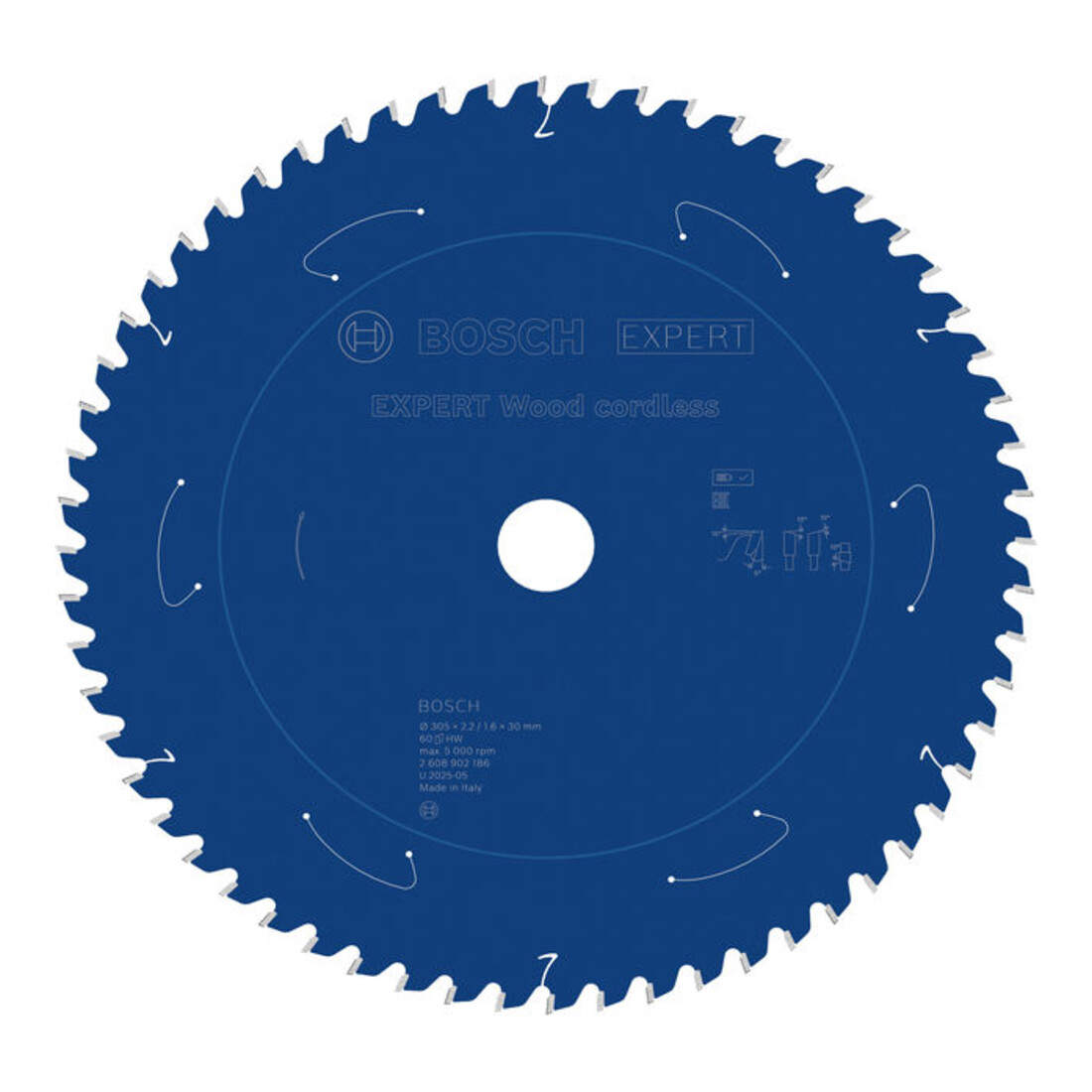 Bosch EXPERT Lama per sega circolare legno, 305x30 mm, Z60