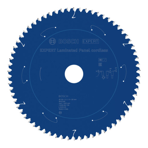 Bosch EXPERT Lama per sega circolare pannelli laminati, 216x2,1x30 mm, Z66