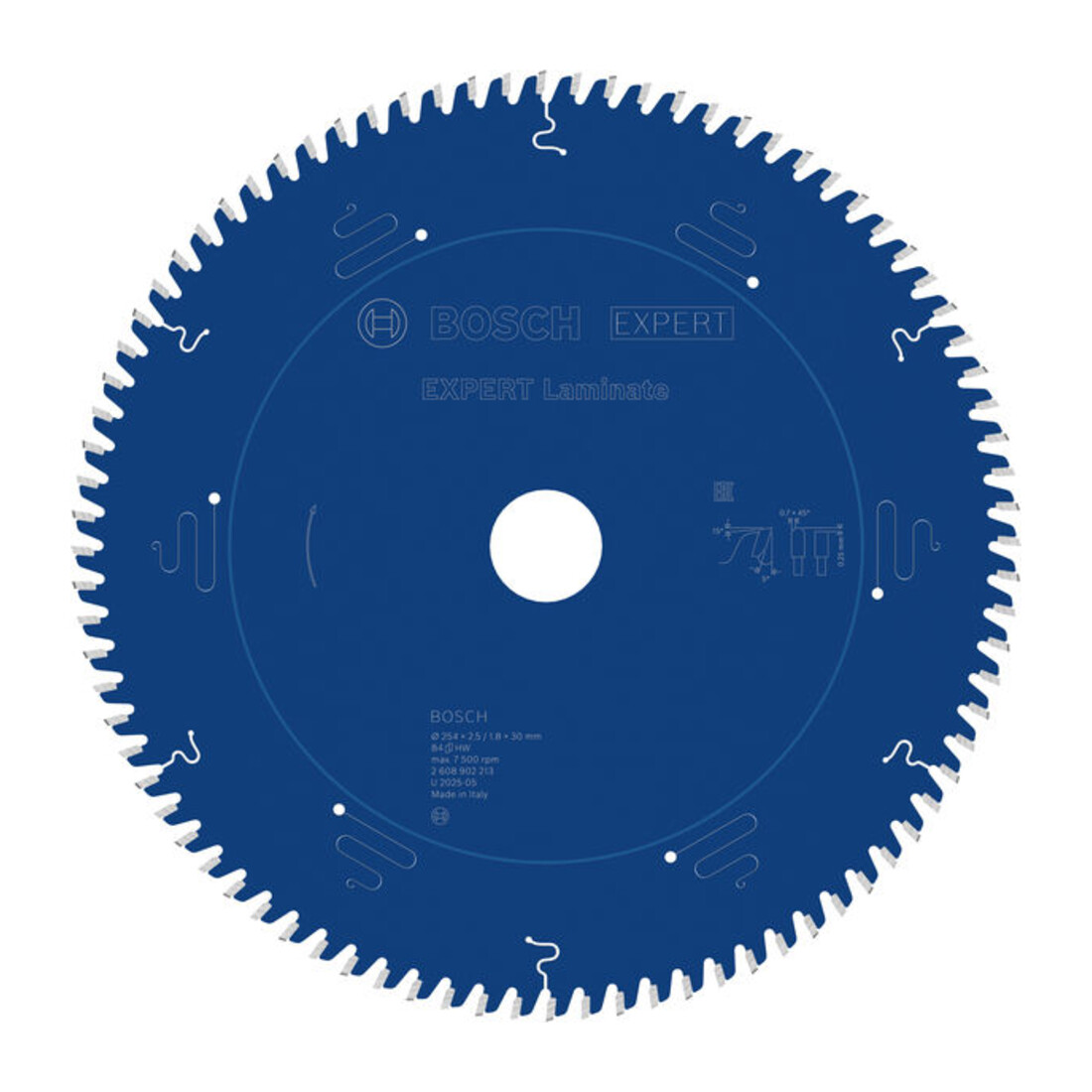 Bosch EXPERT Lama per sega circolare per laminato, 254x30 mm, Z84