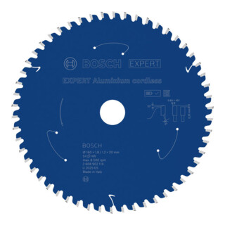 Bosch EXPERT Lame de scie circulaire aluminium, 160x20 mm, Z54