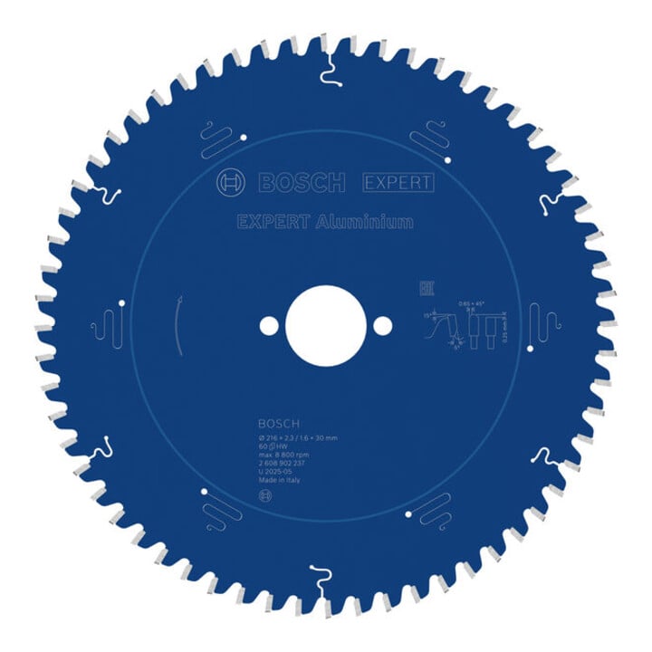 Bosch EXPERT Lame de scie circulaire aluminium, 216x30 mm, Z60