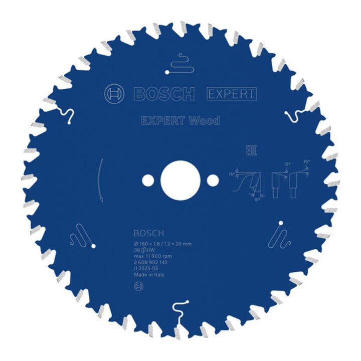 Bosch EXPERT Lame de scie circulaire bois, 160x1,8x20 mm, Z36