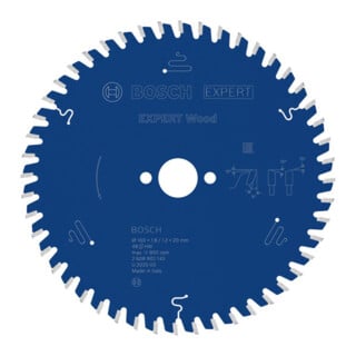 Bosch EXPERT Lame de scie circulaire bois, 160x1,8x20 mm, Z48