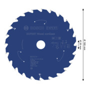 Bosch EXPERT Lame de scie circulaire bois, 165x1,45x20 mm, Z24-4