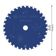 Bosch EXPERT Lame de scie circulaire bois, 185x2,4x20 mm, Z32-4