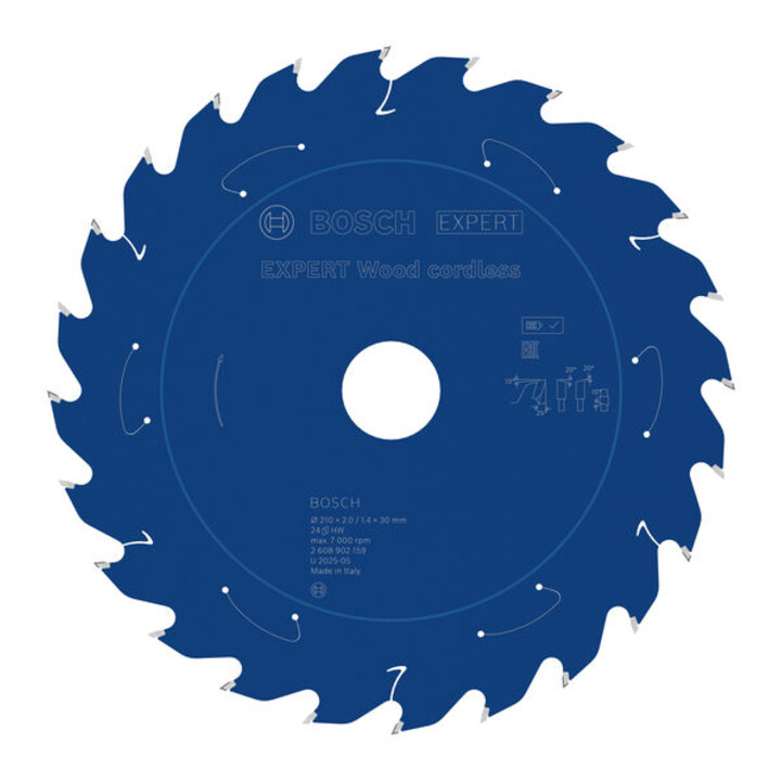 Bosch EXPERT Lame de scie circulaire bois, 210x30 mm, Z24