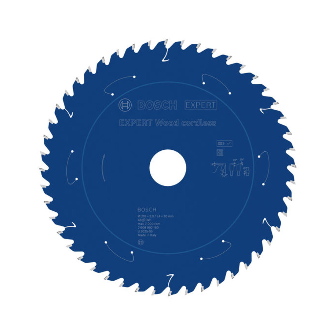 Bosch EXPERT Lame de scie circulaire bois, 210x30 mm, Z48