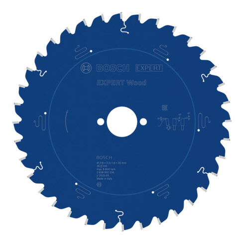 Bosch EXPERT Lame de scie circulaire bois, 216x30 mm, Z36