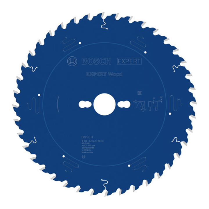 Bosch EXPERT Lame de scie circulaire bois, 250x3,2x30 mm, Z40