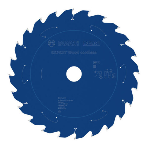 Bosch EXPERT Lame de scie circulaire bois, 254x2,1x30 mm, Z24, angle de dent 25°