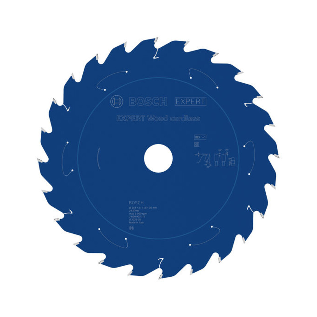 Bosch EXPERT Lame de scie circulaire bois, 254x2,1x30 mm, Z24, angle de dent 25°