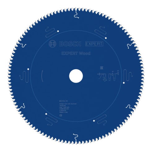 Bosch EXPERT Lame de scie circulaire bois, 254x25,4 mm, Z120