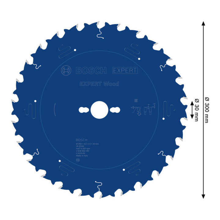 Bosch EXPERT Lame de scie circulaire bois, 300x30 mm, Z26