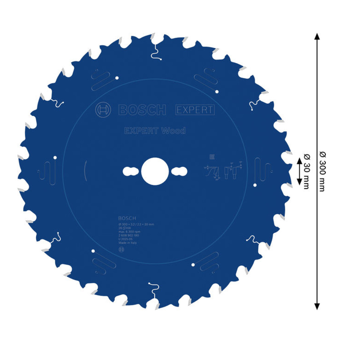 Bosch EXPERT Lame de scie circulaire bois, 300x30 mm, Z26