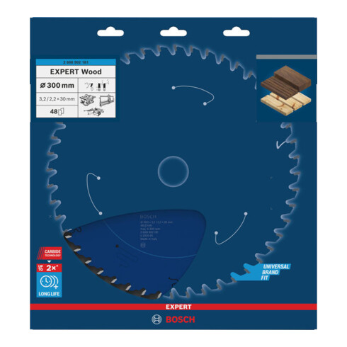 Bosch EXPERT Lame de scie circulaire bois, 300x30 mm, Z48