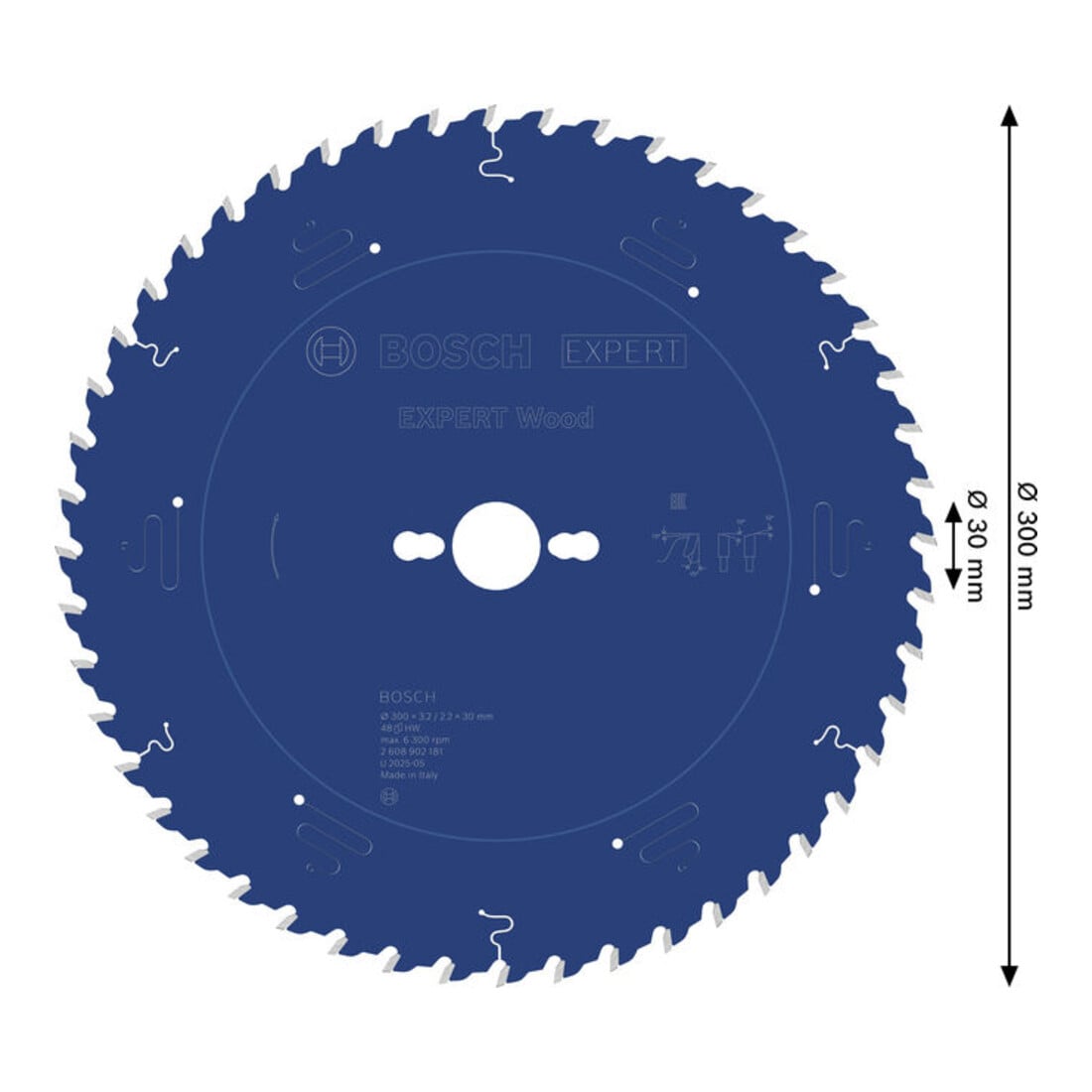 Bosch EXPERT Lame de scie circulaire bois, 300x30 mm, Z48