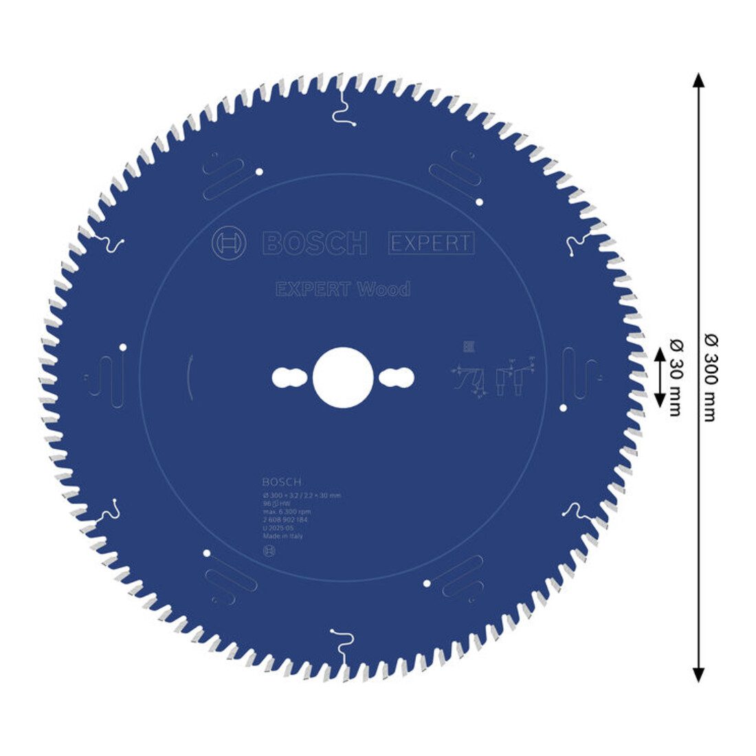 Bosch EXPERT Lame de scie circulaire bois, 300x30 mm, Z96