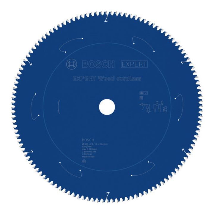 Bosch EXPERT Lame de scie circulaire bois, 305x25,4 mm, Z120