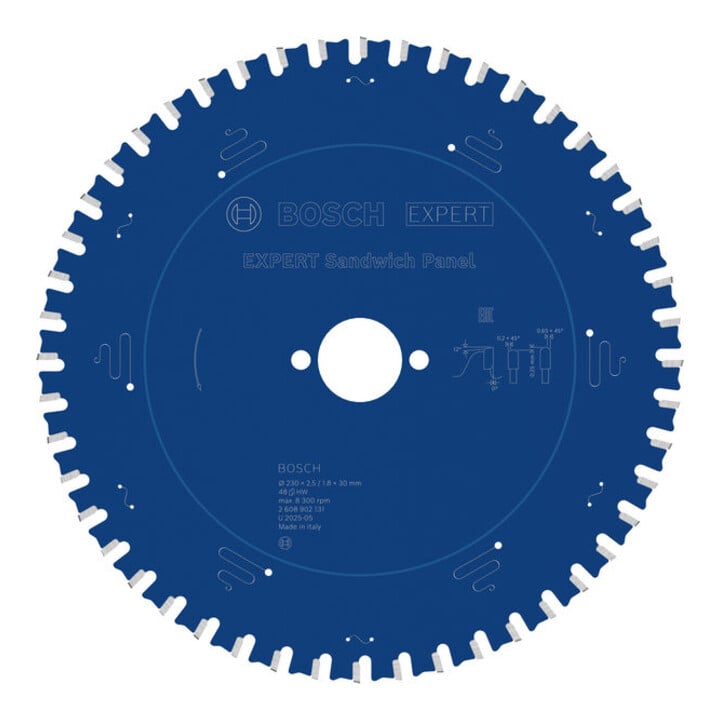 Bosch EXPERT Lame de scie circulaire en acier, 230x30 mm, Z48