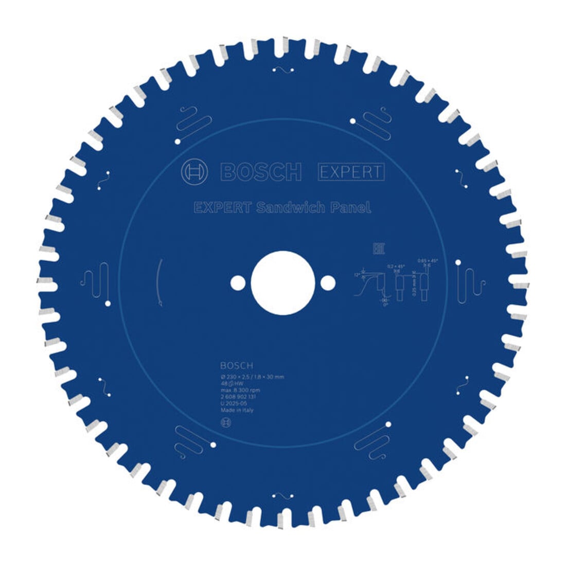 Bosch EXPERT Lame de scie circulaire en acier, 230x30 mm, Z48