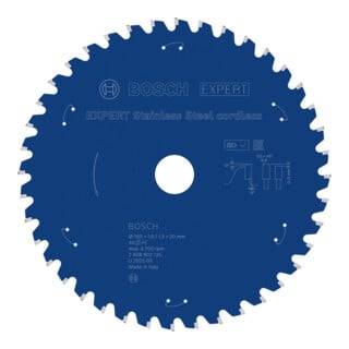 Bosch EXPERT Lame de scie circulaire en acier inoxydable, 160x20 mm, Z40