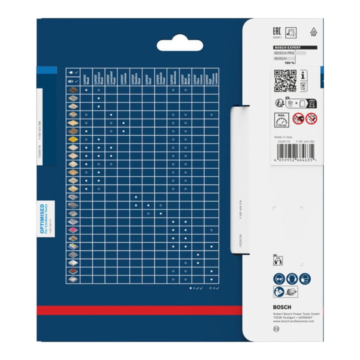 Bosch EXPERT Lame de scie circulaire en acier inoxydable, 160x20 mm, Z40