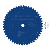 Bosch EXPERT Lame de scie circulaire en acier inoxydable, 203x15,88 mm, Z48-4