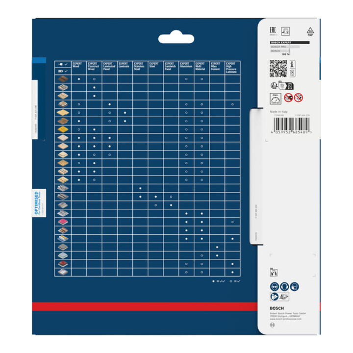 Bosch EXPERT Lame de scie circulaire en acier inoxydable, 203x15,88 mm, Z48