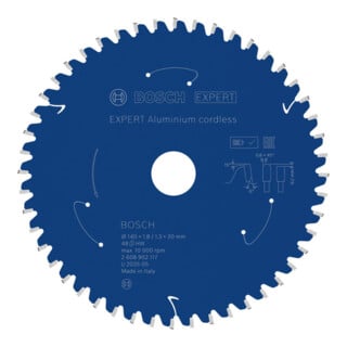 Bosch EXPERT Lame de scie circulaire en aluminium, 140x20 mm, Z48