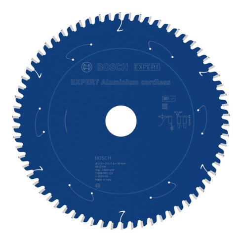 Bosch EXPERT Lame de scie circulaire en aluminium, 210x30 mm, Z66