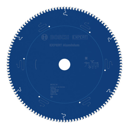 Bosch EXPERT Lame de scie circulaire en aluminium, 254x25,4 mm, Z120