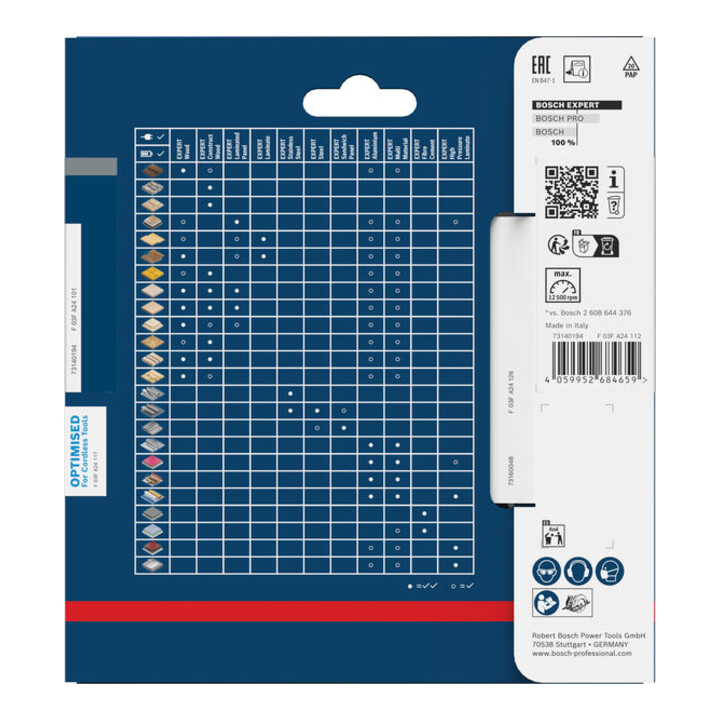 Bosch EXPERT Lame de scie circulaire pour bois, 120x20 mm, Z24