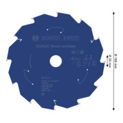 Bosch EXPERT Lame de scie circulaire pour bois, 165x20 mm, Z12-4