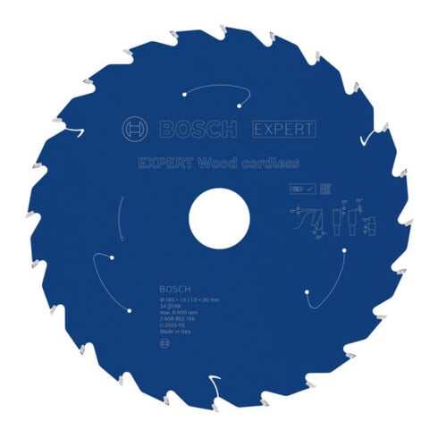 Bosch EXPERT Lame de scie circulaire pour bois, 190x30 mm, Z24