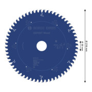Bosch EXPERT Lame de scie circulaire pour bois, 216x30 mm, Z60-4