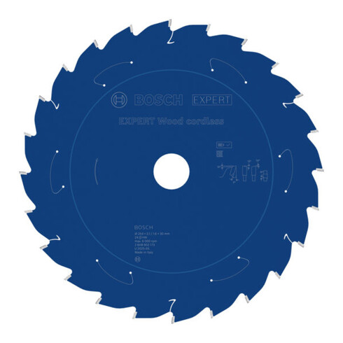 Bosch EXPERT Lame de scie circulaire pour bois, 254x2,1x30 mm, Z24