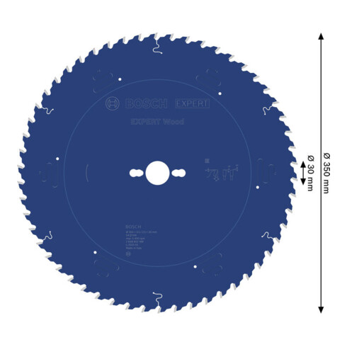 Bosch EXPERT Lame de scie circulaire pour bois, 350x30 mm, Z54