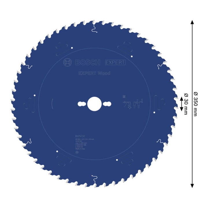 Bosch EXPERT Lame de scie circulaire pour bois, 350x30 mm, Z54