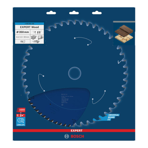 Bosch EXPERT Lame de scie circulaire pour bois, 350x30 mm, Z72