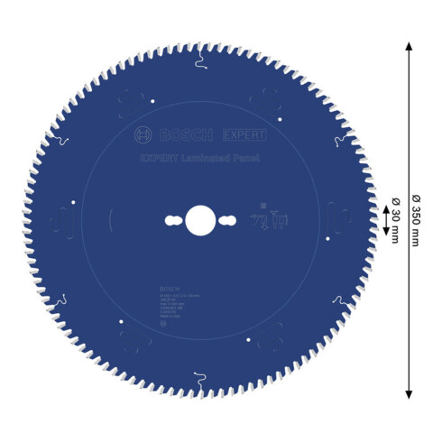 Bosch EXPERT Lame de scie circulaire pour panneaux stratifiés, 350x30 mm, Z108