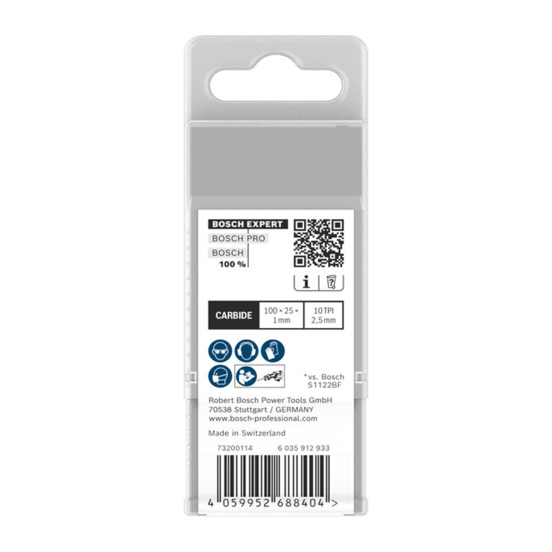 Bosch EXPERT Lames de scie sabre S555HHC pour métal dur moyen-épais, 10 pièces