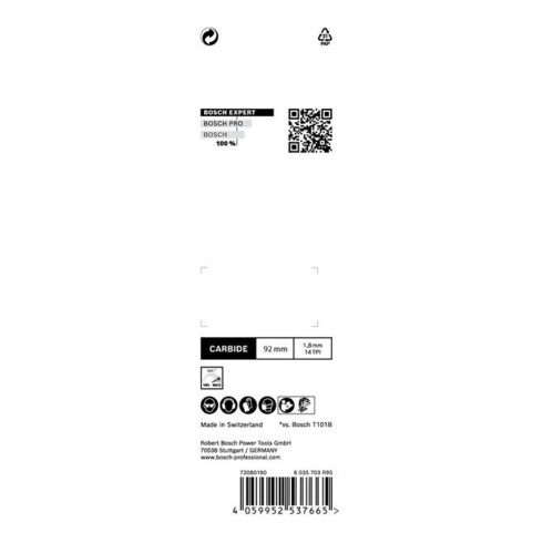 Bosch EXPERT Laminate Clean T128 BHM Stichsägeblatt 3 Stück für Stichsägen