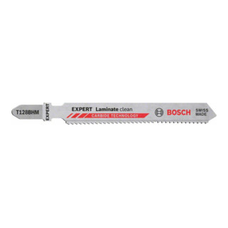 Bosch EXPERT Laminate Clean T128 BHM Stichsägeblatt 3 Stück für Stichsägen