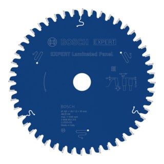 Bosch EXPERT Laminated Panel Kreissägeblatt, 165x1,8x20 mm, Z48