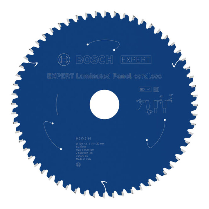 Bosch EXPERT Laminated Panel Kreissägeblatt, 190x2,1x30 mm, Z60